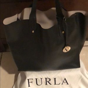 FURLA Small leather tote